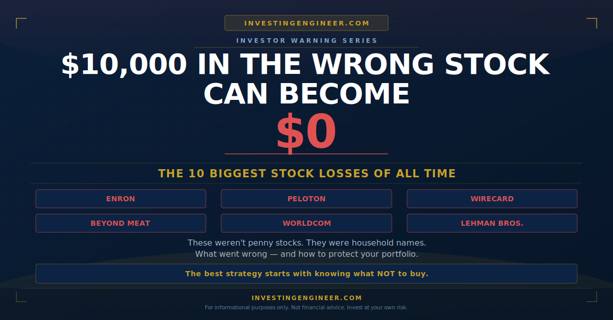 biggest stock losses of all time