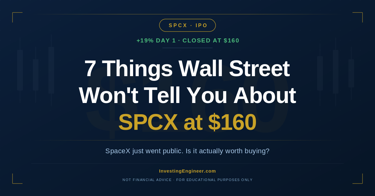 should I buy SpaceX SPCX stock after the IPO