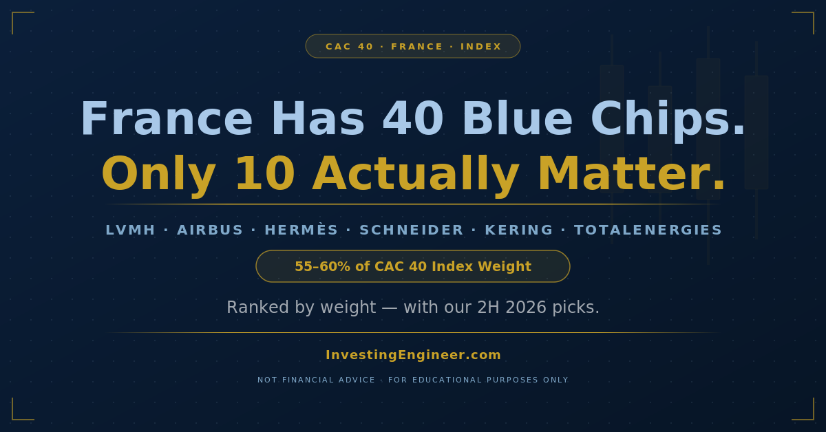 top 10 CAC 40 stocks by weight 2026