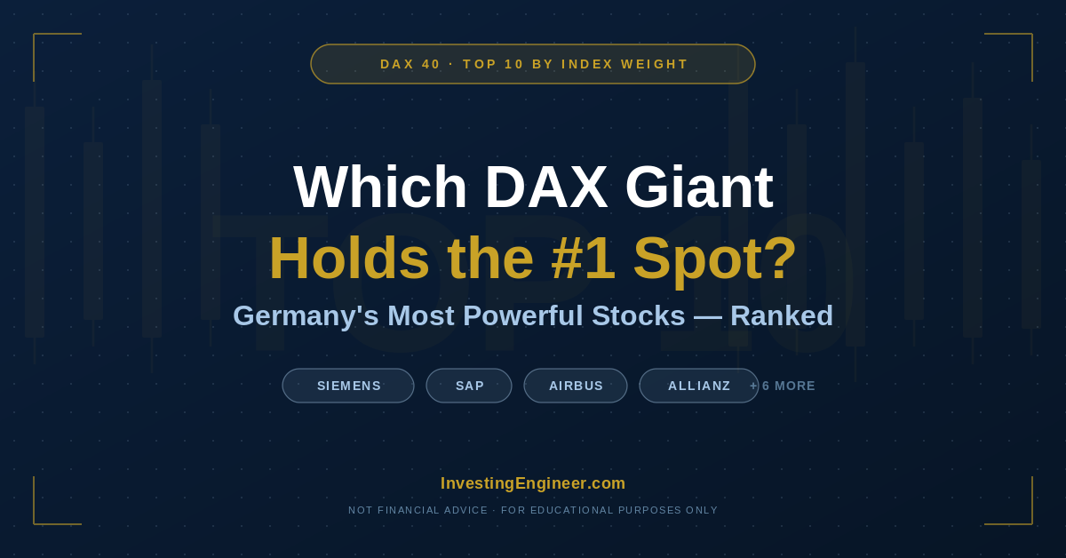 top DAX 40 stocks by index weight 2026