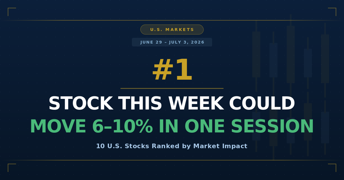 top US stocks to watch this week june 29 2026