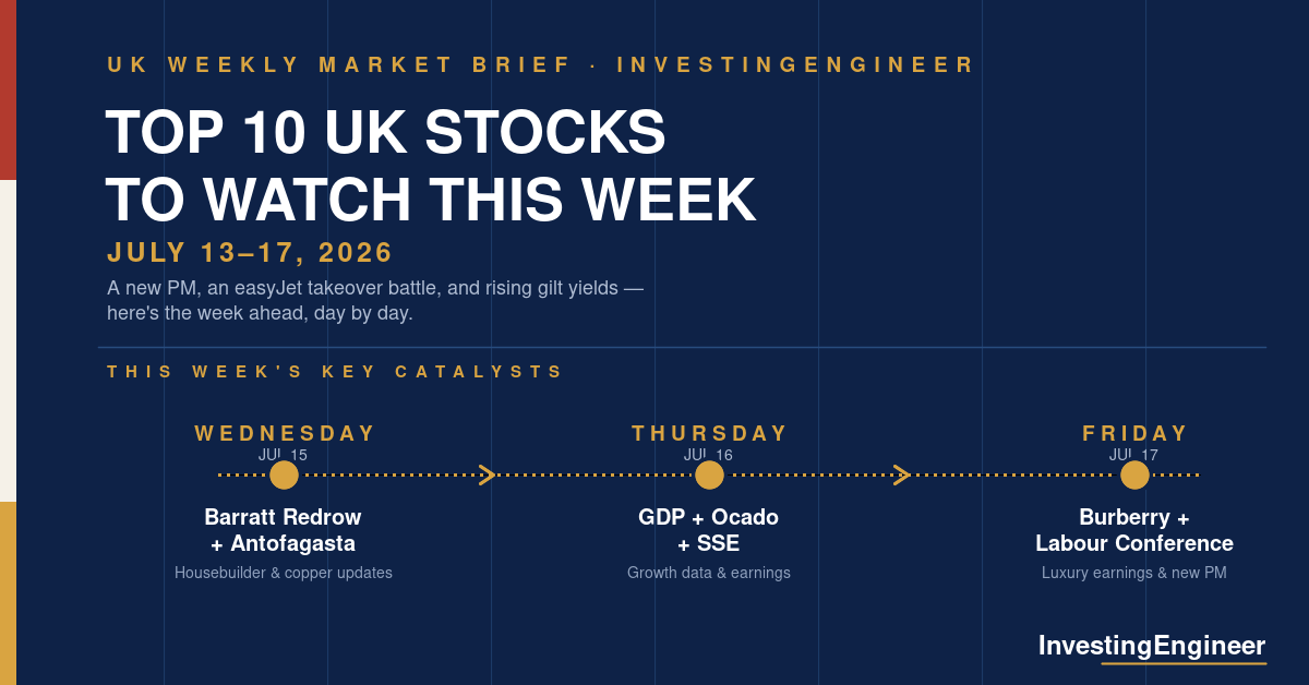 top UK stocks to watch this week