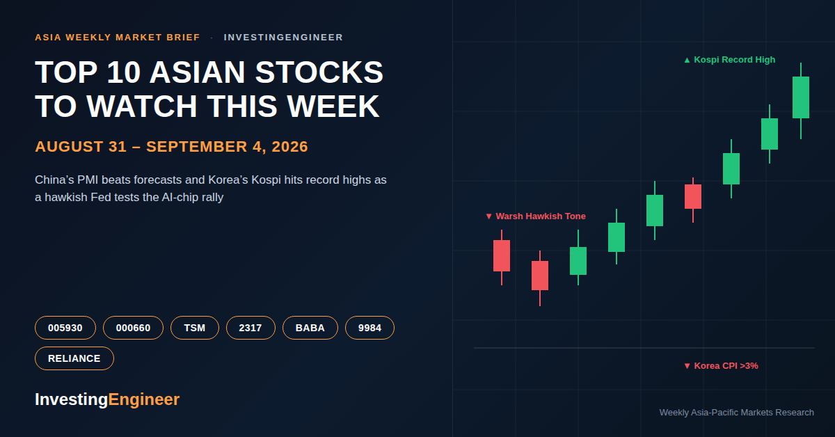 Asian stocks to watch this week