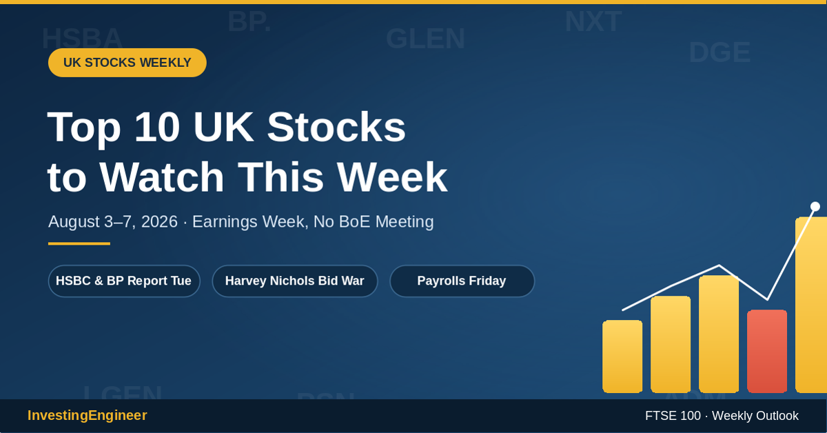 UK stocks to watch this week