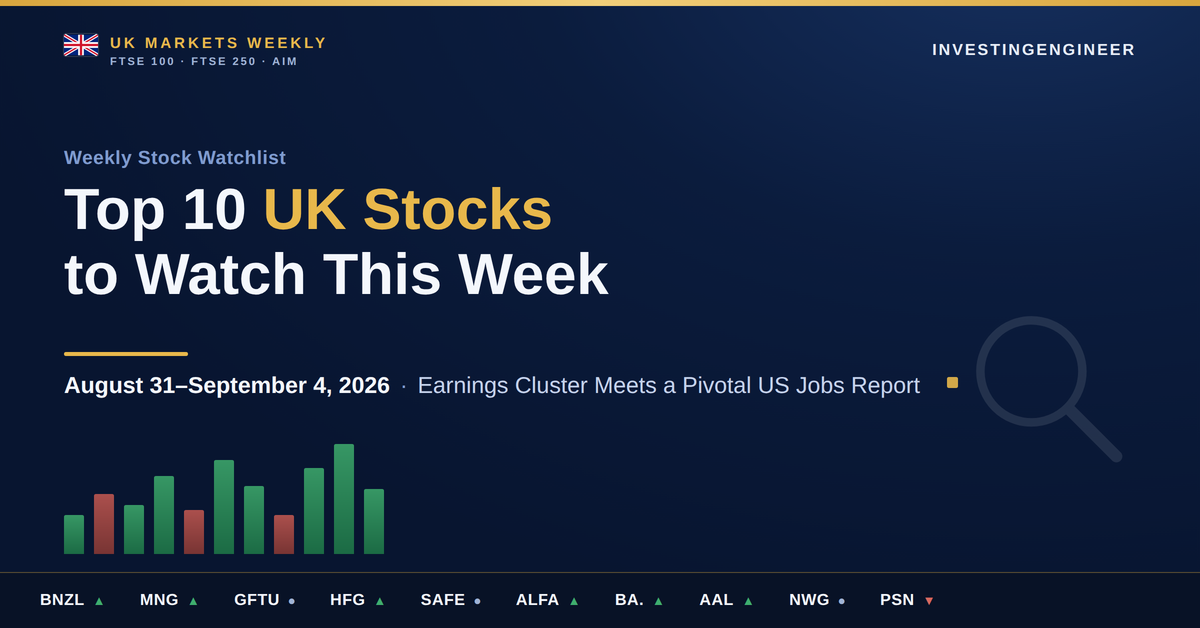 UK stocks to watch this week